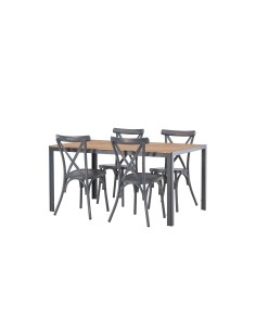 Matgrupp Break med Tablas matstolar, 150 × 90 cm 2