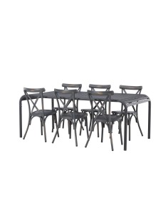 Matgrupp Borneo med Tablas matstolar, 200 × 100 cm 2