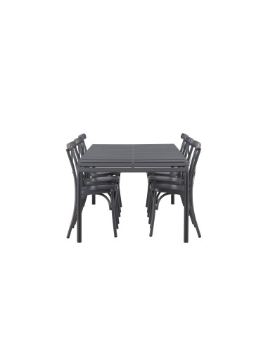 Matgrupp Borneo med Tablas matstolar, 200 × 100 cm