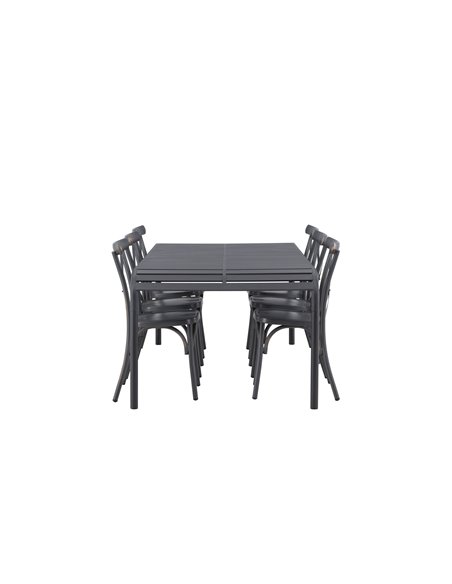 Matgrupp Borneo med Tablas matstolar, 200 × 100 cm