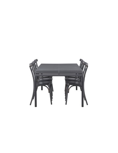 Matgrupp Borneo med Tablas matstolar, 200 × 100 cm