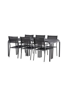 Matgrupp Borneo med Copacabana matstolar, 200 × 100 cm 2