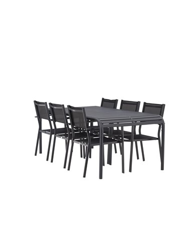 Matgrupp Borneo med Copacabana matstolar, 200 × 100 cm