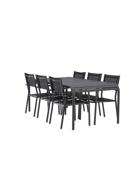 Matgrupp Borneo med Copacabana matstolar, 200 × 100 cm