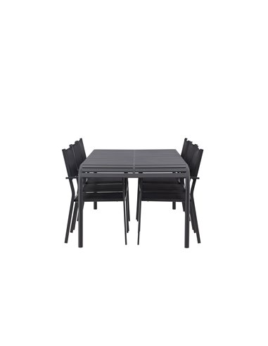 Matgrupp Borneo med Copacabana matstolar, 200 × 100 cm