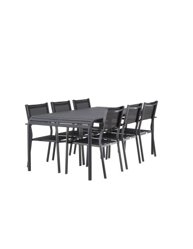 Matgrupp Borneo med Copacabana matstolar, 200 × 100 cm