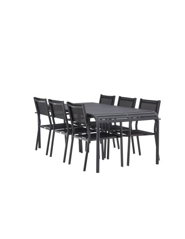 Matgrupp Borneo med Copacabana matstolar, 200 × 100 cm