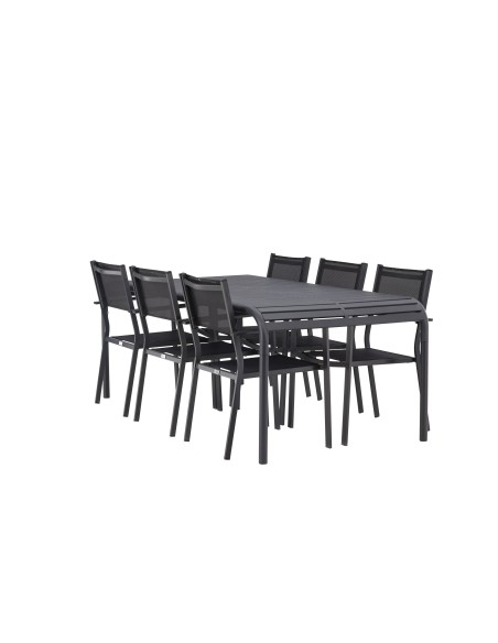 Matgrupp Borneo med Copacabana matstolar, 200 × 100 cm