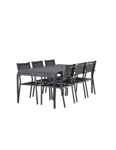 Matgrupp Borneo med Copacabana matstolar, 200 × 100 cm