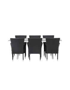 Matgrupp Garcia med Malina matstolar, 200 × 100 cm