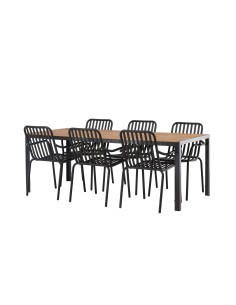Matgrupp Break med Peking matstolar, 205 × 90 cm 2
