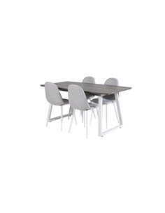 Matgrupp Inca med Polar matstolar, 160 × 85 cm 2
