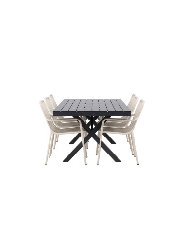 Matgrupp Garcia med Peking matstolar, 200 × 100 cm