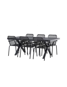 Matgrupp Garcia med Peking matstolar, 200 × 100 cm 2