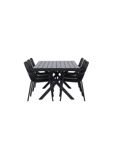 Matgrupp Garcia med Peking matstolar, 200 × 100 cm