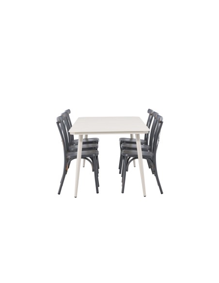 Matgrupp Lina med Tablas matstolar, 200 × 90 cm