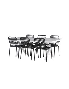 Matgrupp Garcia med Peking matstolar, 200 × 100 cm 2