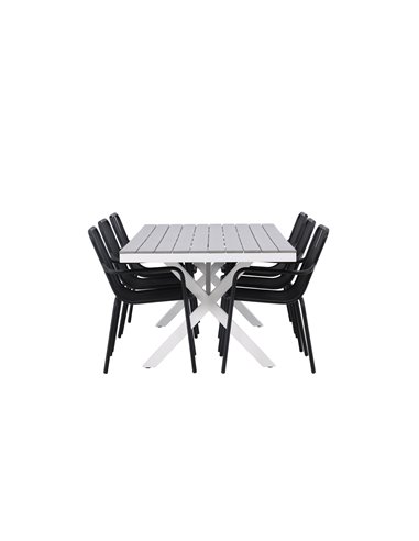Matgrupp Garcia med Peking matstolar, 200 × 100 cm