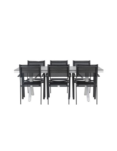 Matgrupp Garcia med Copacabana matstolar, 200 × 100 cm