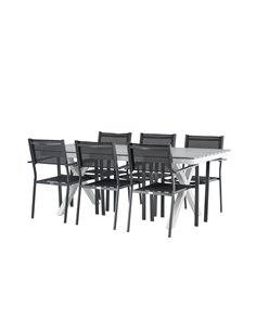 Matgrupp Garcia med Copacabana matstolar, 200 × 100 cm 2