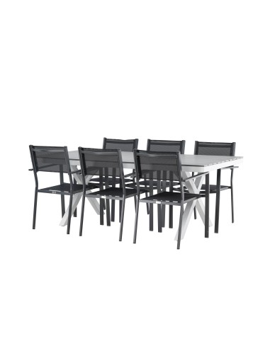 Matgrupp Garcia med Copacabana matstolar, 200 × 100 cm