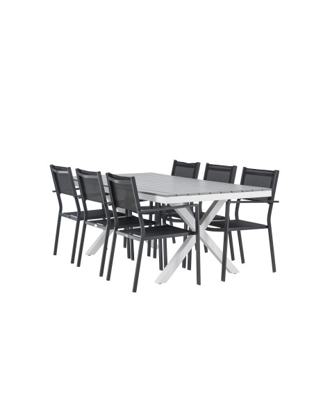Matgrupp Garcia med Copacabana matstolar, 200 × 100 cm