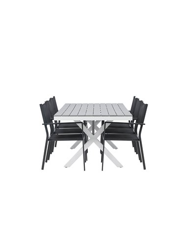 Matgrupp Garcia med Copacabana matstolar, 200 × 100 cm