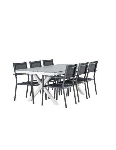 Matgrupp Garcia med Copacabana matstolar, 200 × 100 cm