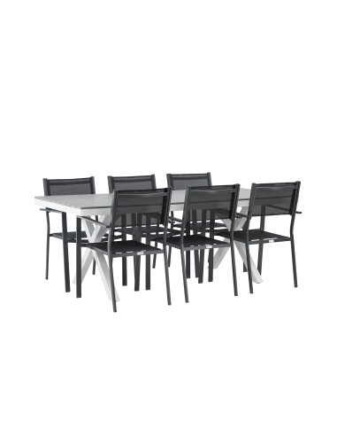 Matgrupp Garcia med Copacabana matstolar, 200 × 100 cm