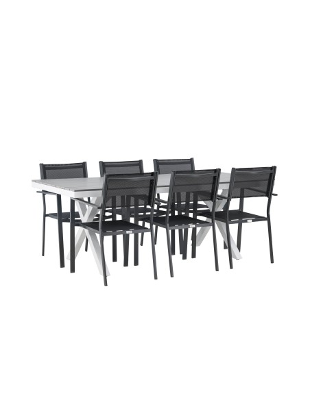 Matgrupp Garcia med Copacabana matstolar, 200 × 100 cm