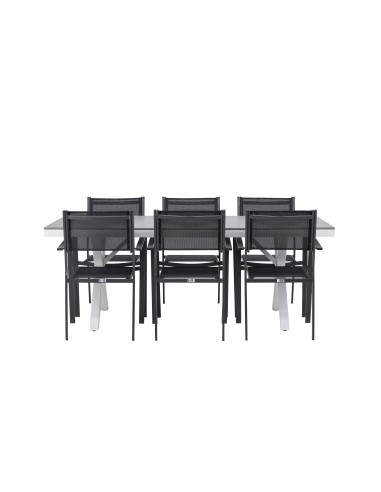 Matgrupp Garcia med Copacabana matstolar, 200 × 100 cm