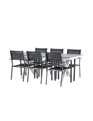 Matgrupp Garcia med Copacabana matstolar, 200 × 100 cm