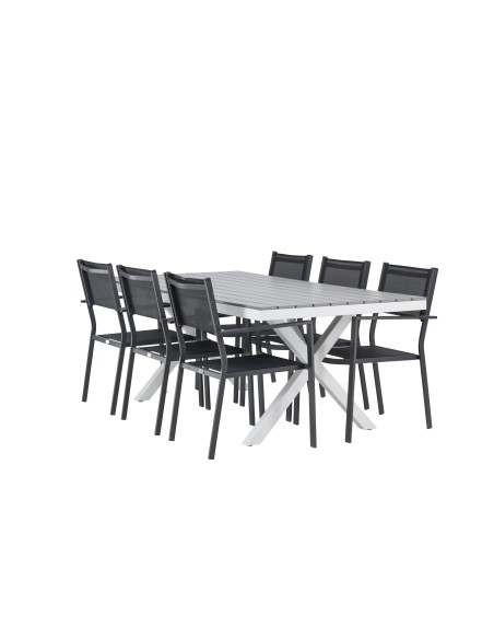 Matgrupp Garcia med Copacabana matstolar, 200 × 100 cm
