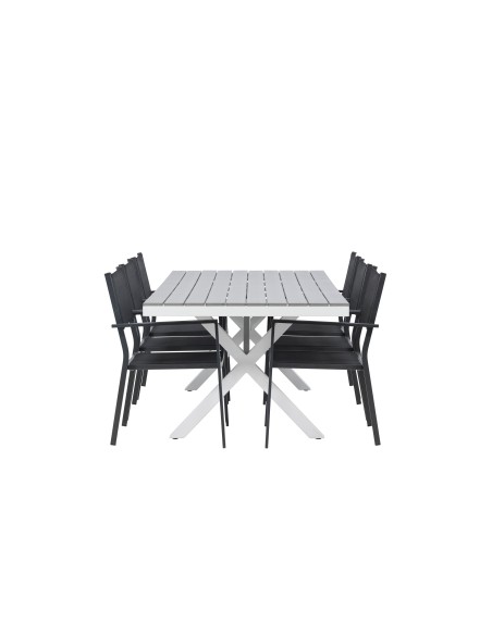 Matgrupp Garcia med Copacabana matstolar, 200 × 100 cm