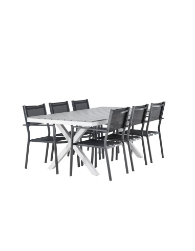 Matgrupp Garcia med Copacabana matstolar, 200 × 100 cm