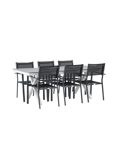 Matgrupp Garcia med Copacabana matstolar, 200 × 100 cm