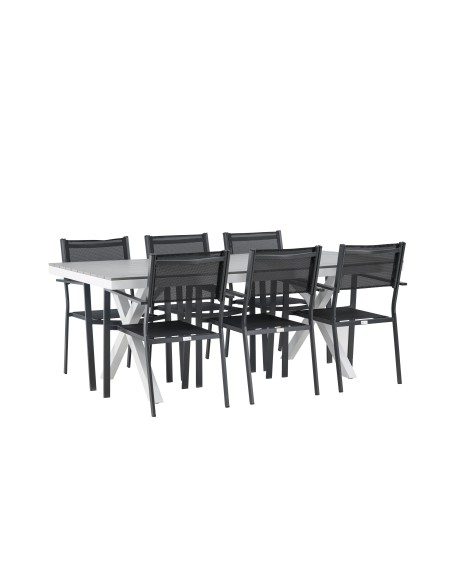 Matgrupp Garcia med Copacabana matstolar, 200 × 100 cm
