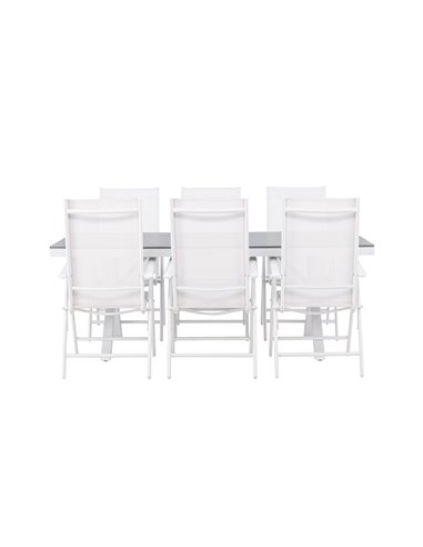 Matgrupp Garcia med Break matstolar, 200 × 100 cm