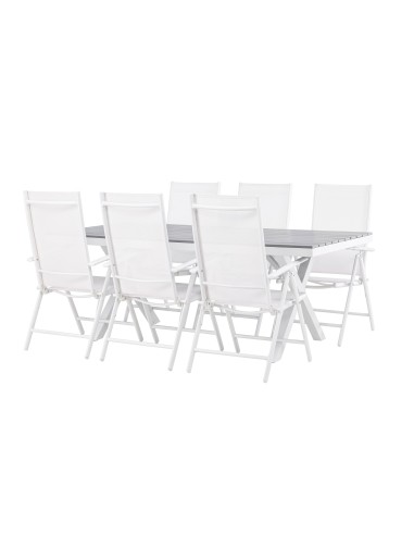 Matgrupp Garcia med Break matstolar, 200 × 100 cm
