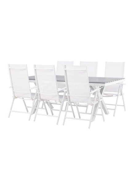 Matgrupp Garcia med Break matstolar, 200 × 100 cm