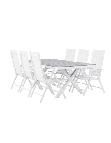 Matgrupp Garcia med Break matstolar, 200 × 100 cm