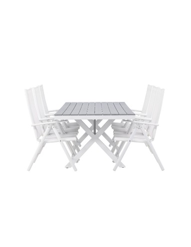 Matgrupp Garcia med Break matstolar, 200 × 100 cm