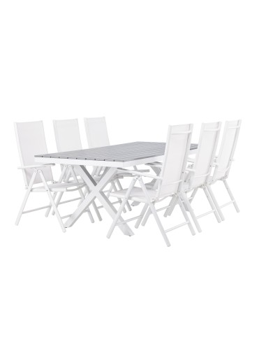 Matgrupp Garcia med Break matstolar, 200 × 100 cm