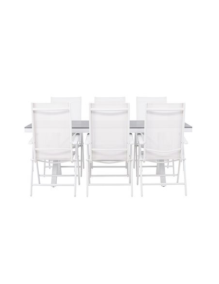 Matgrupp Garcia med Break matstolar, 200 × 100 cm