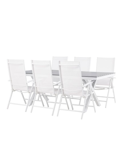 Matgrupp Garcia med Break matstolar, 200 × 100 cm