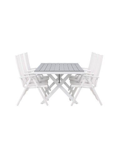 Matgrupp Garcia med Break matstolar, 200 × 100 cm