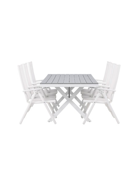 Matgrupp Garcia med Break matstolar, 200 × 100 cm