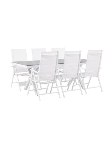 Matgrupp Garcia med Break matstolar, 200 × 100 cm
