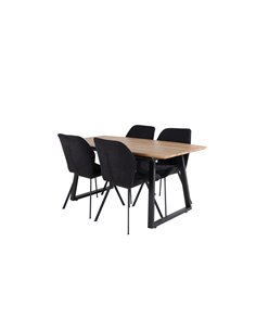 Matgrupp Inca med Gemma matstolar, 160 × 85 cm 2