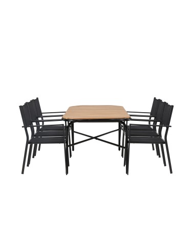 Matgrupp Holmbeck med Copacabana matstolar, 200 × 90 cm